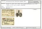 Karteikarte zum Holotyp von Quinqueloculina falcifera Karrer, 1868